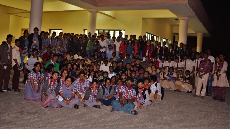 Carmel School, Jatni students for telescope session at NISER